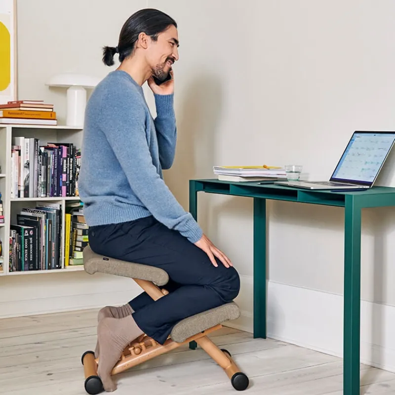 Varier Multi ® Siège de bureau ergonomique en tissu et bois> Chaise De Bureau|Chaise Salon