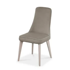 Europea Nadine Chaise de salle à manger en tissu et pieds en bois fabriquée en Italie> Chaise De Salle à Manger|Chaise Salon