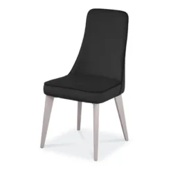 Europea Nadine Chaise de salle à manger italienne en synthétique et pieds en bois massif> Chaise De Cuisine|Chaise De Salle à Manger