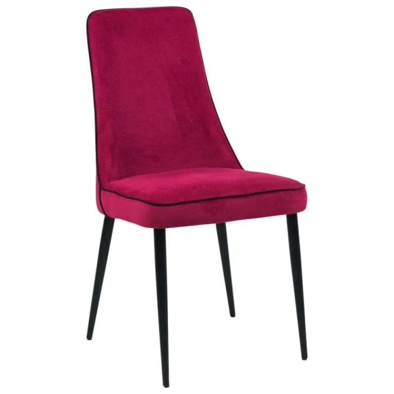Europea Nadine Chaise de salle à manger italienne en tissu et pieds en métal> Chaise De Salle à Manger