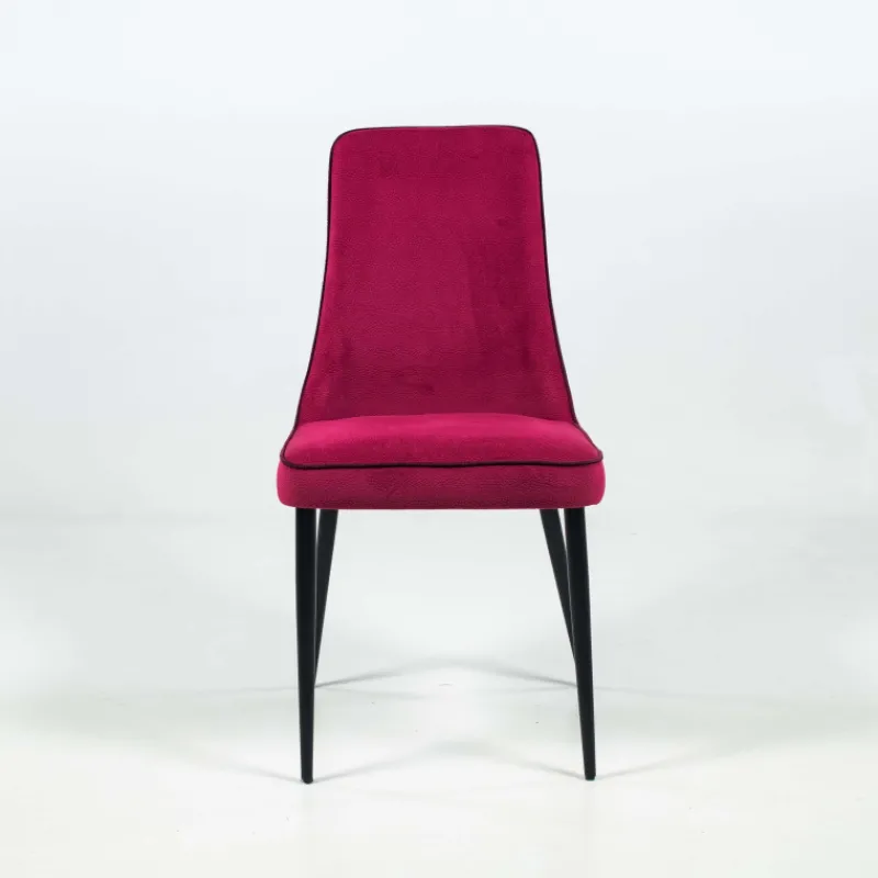 Europea Nadine Chaise de salle à manger italienne en tissu et pieds en métal> Chaise De Salle à Manger