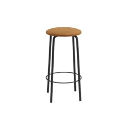 Perfecta Nantes Tabouret snack de cuisine sans dossier en métal et simili> Tabouret Snack (assise +/- 65 Cm)|Tabouret De Bar (assise +/- 80 Cm)