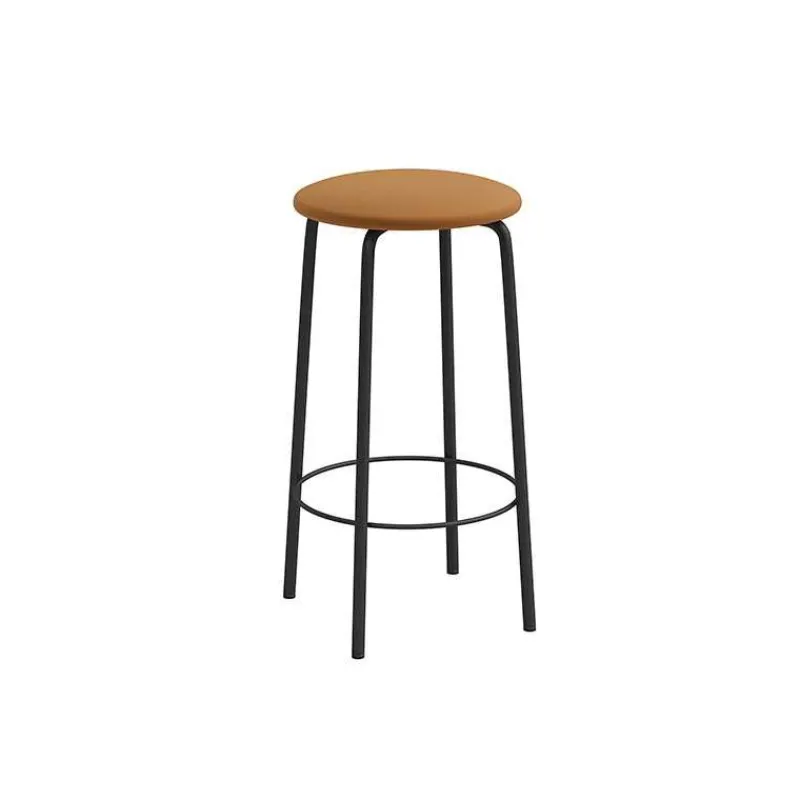 Perfecta Nantes Tabouret snack de cuisine sans dossier en métal et simili> Tabouret Snack (assise +/- 65 Cm)|Tabouret De Bar (assise +/- 80 Cm)