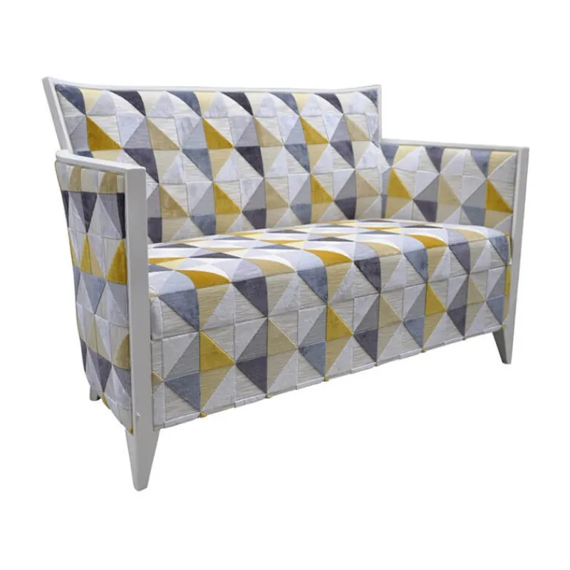 Paget Nathan Canapé art déco 2 personnes en tissu fabriqué en France> Fauteuil De Salon