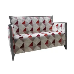 Paget Nathan Canapé art déco 2 personnes en tissu fabriqué en France> Fauteuil De Salon