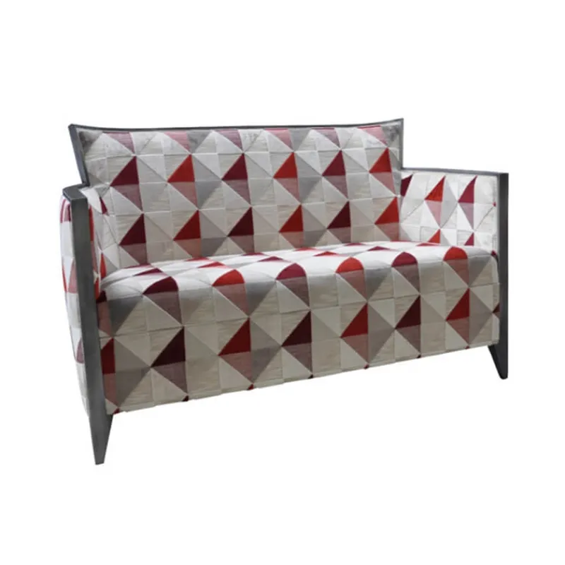 Paget Nathan Canapé art déco 2 personnes en tissu fabriqué en France> Fauteuil De Salon
