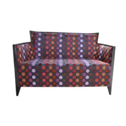 Paget Nathan Canapé art déco 2 personnes en tissu fabriqué en France><noscript><img width=