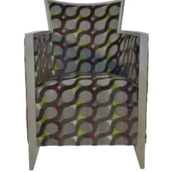 Paget Nathan Fauteuil art déco fabriqué en France en tissu et bois massif><noscript><img width=