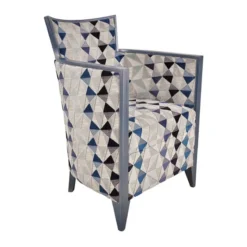 Paget Nathan Fauteuil art déco fabriqué en France en tissu et bois massif><noscript><img width=