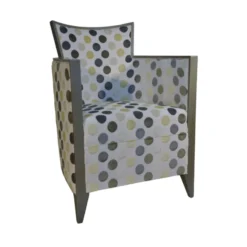 Paget Nathan Fauteuil art déco fabriqué en France en tissu et bois massif><noscript><img width=