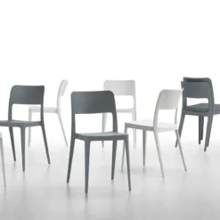 Midj Nené ® Chaise moderne en polypropylène> Chaise De Cuisine