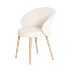 Mobitec Neo ® Fauteuil cosy confortable en tissu et pieds bois><noscript><img width=