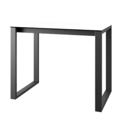 Cancio Neox Table snack en céramique avec pieds forme traineau en métal faible profondeur> Table De Cuisine|Table De Salle à Manger