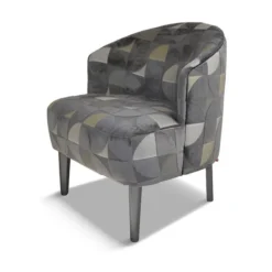 Paget Nico Fauteuil confortable en tissu et en bois fabriqué en France> Fauteuil De Salon