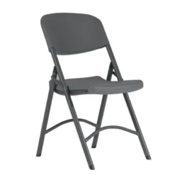 NormanChaise pliante en polyéthylène gris foncé> Chaise De Cuisine