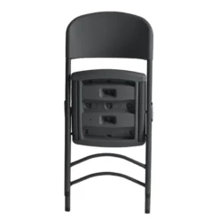 NormanChaise pliante en polyéthylène gris foncé><noscript><img width=