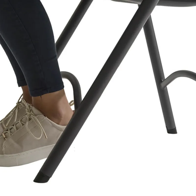 NormanChaise pliante en polyéthylène gris foncé> Chaise De Cuisine
