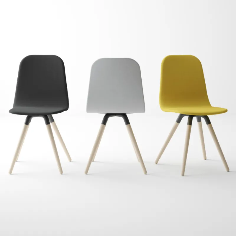 Cancio Nuba Chaise scandinave en synthétique et bois> Chaise De Cuisine|Chaise De Salle à Manger