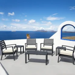 Ocean Table basse de jardin en résine rectangulaire><noscript><img width=
