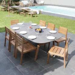 Medicis ODAChaise de jardin en teck massif><noscript><img width=
