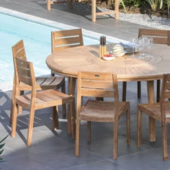 Medicis ODAChaise de jardin en teck massif><noscript><img width=