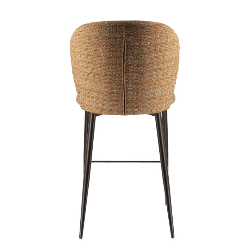 Europea Odette Tabouret snack en tissu bicolore avec pieds en métal> Tabouret Snack (assise +/- 65 Cm)|Tabouret De Bar (assise +/- 80 Cm)