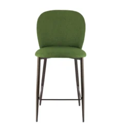 Europea Odette Tabouret snack moderne en tissu avec pieds en métal><noscript><img width=