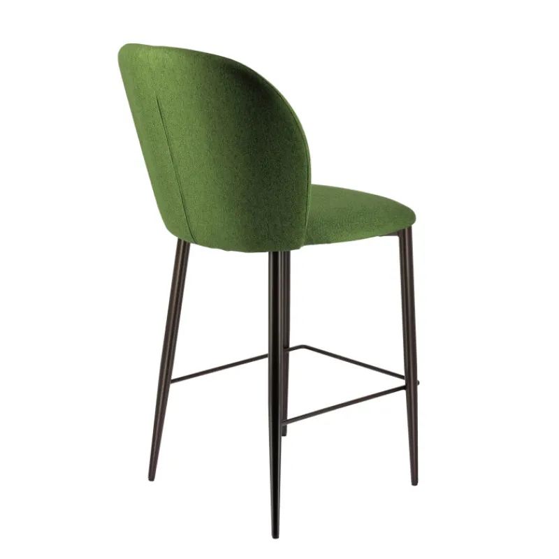 Europea Odette Tabouret snack moderne en tissu avec pieds en métal> Tabouret Snack (assise +/- 65 Cm)|Tabouret De Bar (assise +/- 80 Cm)