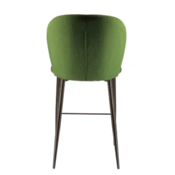 Europea Odette Tabouret snack moderne en tissu avec pieds en métal><noscript><img width=