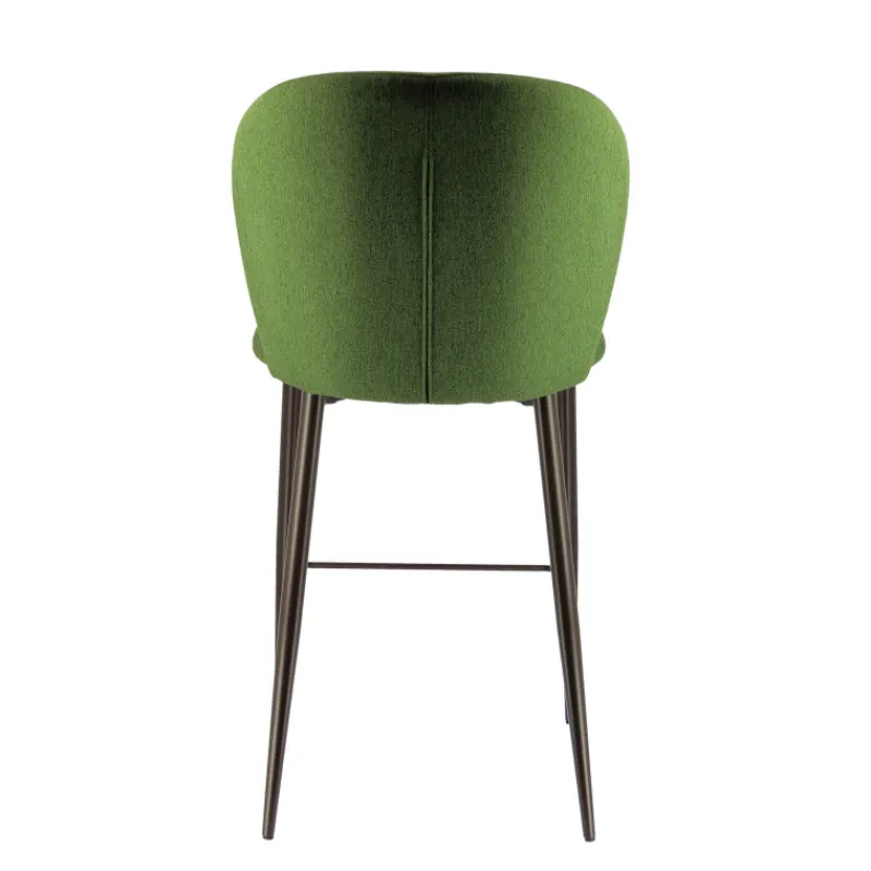 Europea Odette Tabouret snack moderne en tissu avec pieds en métal> Tabouret Snack (assise +/- 65 Cm)|Tabouret De Bar (assise +/- 80 Cm)