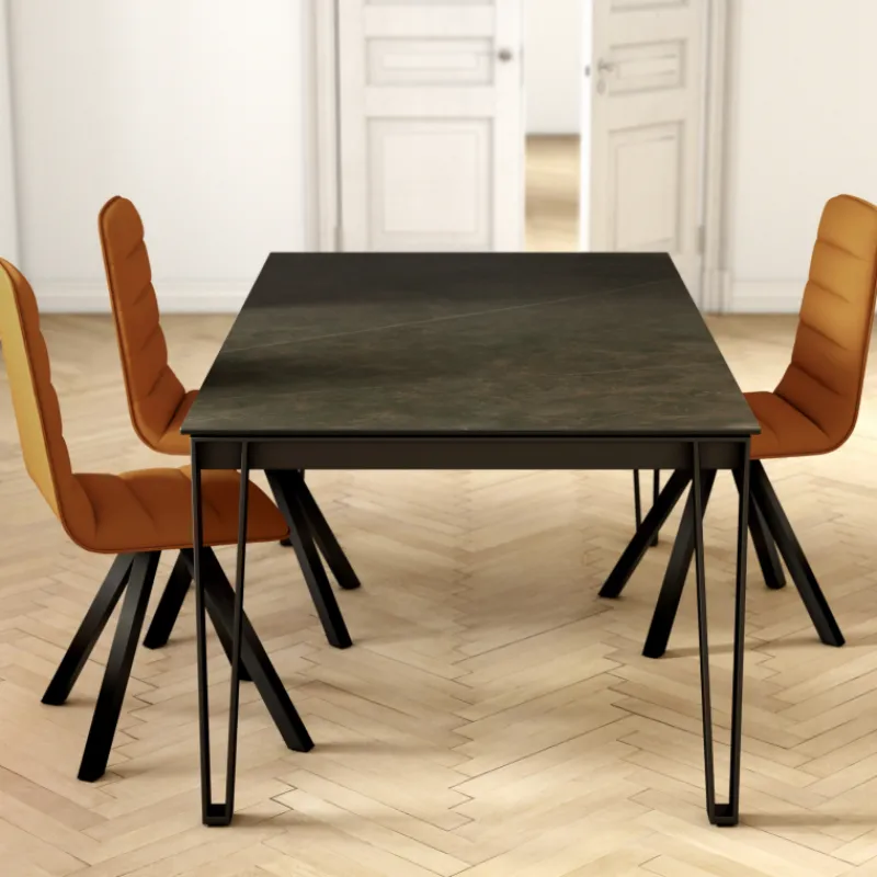 Cancio Okaso Table design en céramique et métal> Table De Salle à Manger