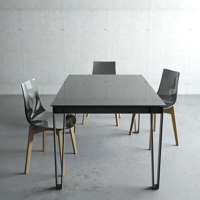 Cancio Okaso Table design en verre pour salle à manger> Table De Salle à Manger