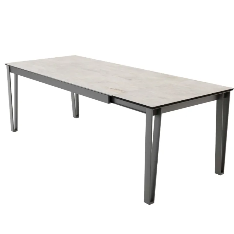 Cancio Okaso Table extensible moderne en céramique pieds en épingle> Table De Salle à Manger