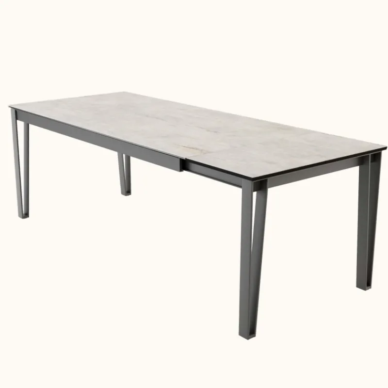 Cancio Okaso Table extensible moderne en céramique pieds en épingle> Table De Salle à Manger