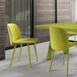 Perfecta Olivia Chaise tendance rembourrée en simili avec pieds en métal><noscript><img width=