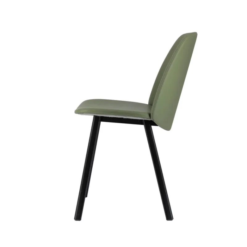 Perfecta Olivia Chaise tendance rembourrée en simili avec pieds en métal> Chaise De Cuisine|Chaise De Salle à Manger
