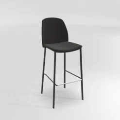 Perfecta Olivia Tabouret de bar en tissu avec pieds métal> Tabouret De Bar (assise +/- 80 Cm)