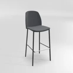 Perfecta Olivia Tabouret de bar en tissu avec pieds métal><noscript><img width=