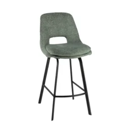 OlivierTabouret snack en tissu avec pieds en métal> Tabouret Snack (assise +/- 65 Cm)|Tabouret De Bar (assise +/- 80 Cm)
