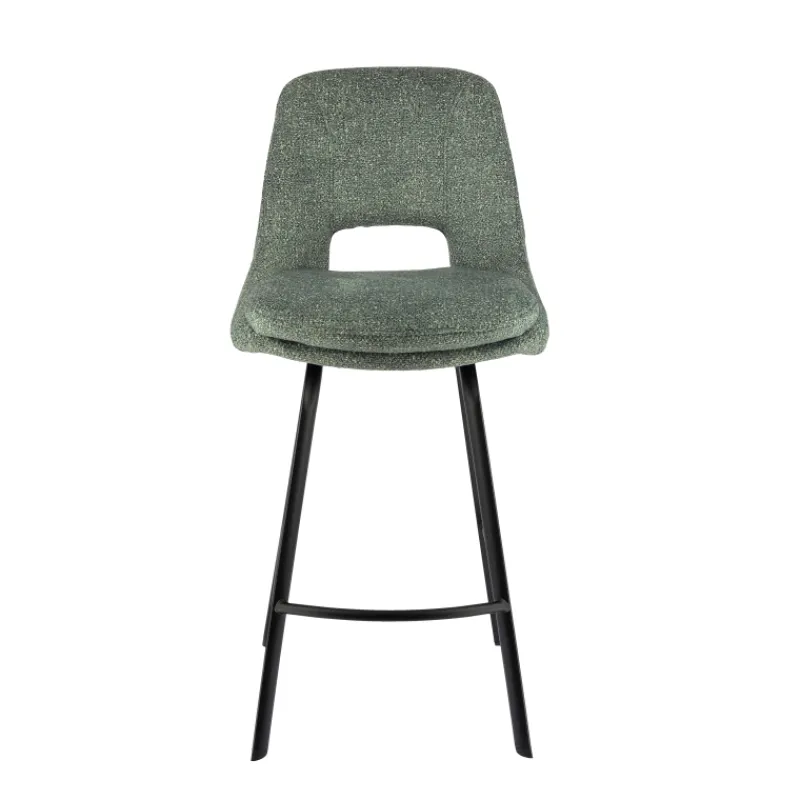 OlivierTabouret snack en tissu avec pieds en métal> Tabouret Snack (assise +/- 65 Cm)|Tabouret De Bar (assise +/- 80 Cm)