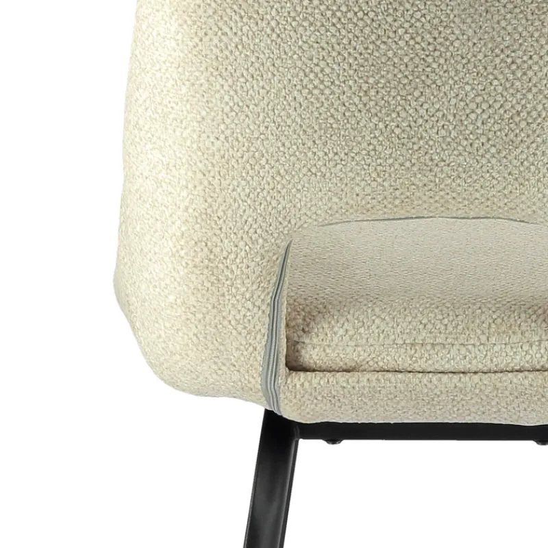 OlivierTabouret snack en tissu avec pieds en métal> Tabouret Snack (assise +/- 65 Cm)|Tabouret De Bar (assise +/- 80 Cm)