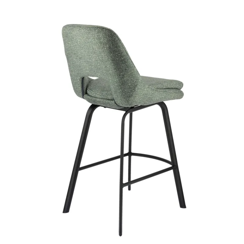OlivierTabouret snack en tissu avec pieds en métal> Tabouret Snack (assise +/- 65 Cm)|Tabouret De Bar (assise +/- 80 Cm)