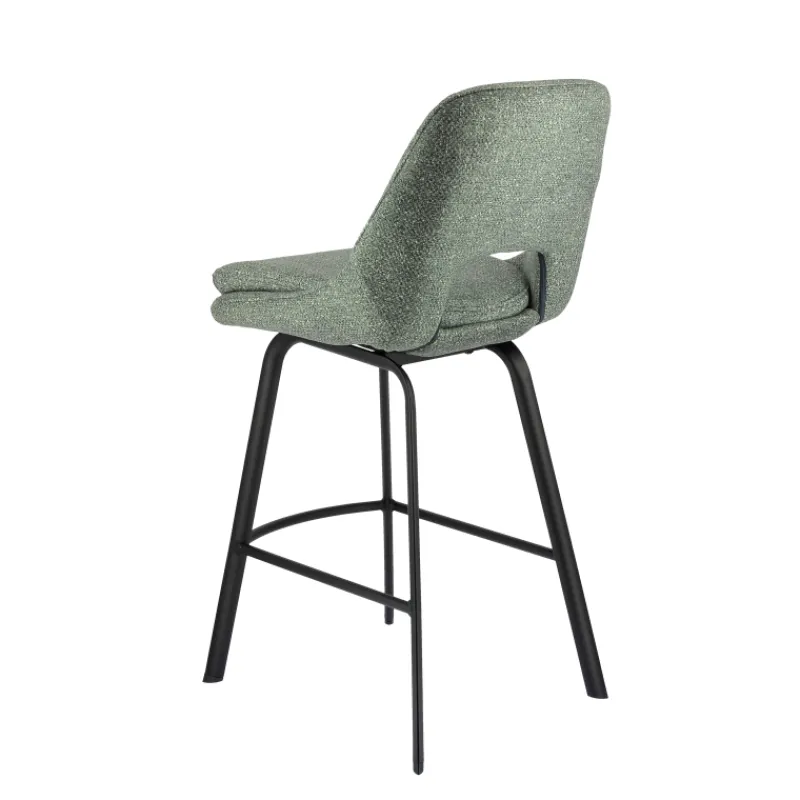 OlivierTabouret snack en tissu avec pieds en métal> Tabouret Snack (assise +/- 65 Cm)|Tabouret De Bar (assise +/- 80 Cm)