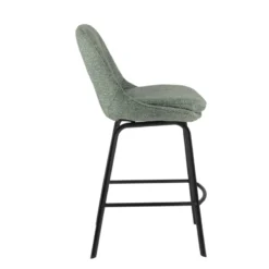 OlivierTabouret snack en tissu avec pieds en métal><noscript><img width=