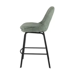 OlivierTabouret snack en tissu avec pieds en métal><noscript><img width=