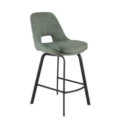 OlivierTabouret snack en tissu avec pieds en métal><noscript><img width=