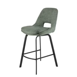 OlivierTabouret snack en tissu avec pieds en métal><noscript><img width=