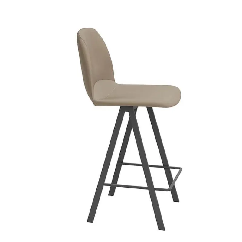 Perfecta Ona Tabouret moderne rembourré en simili hauteur snack> Tabouret Snack (assise +/- 65 Cm)|Tabouret De Bar (assise +/- 80 Cm)