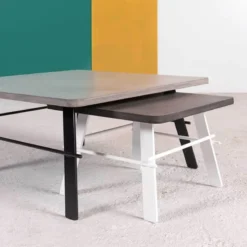 Neoh Opale Table basse design carrée en béton ciré fabrication française><noscript><img width=