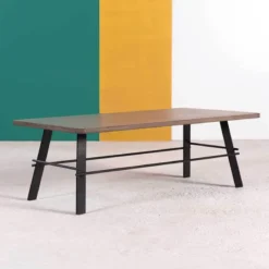 Neoh Opale Table basse design rectangulaire en béton ciré made in France> Table De Salon